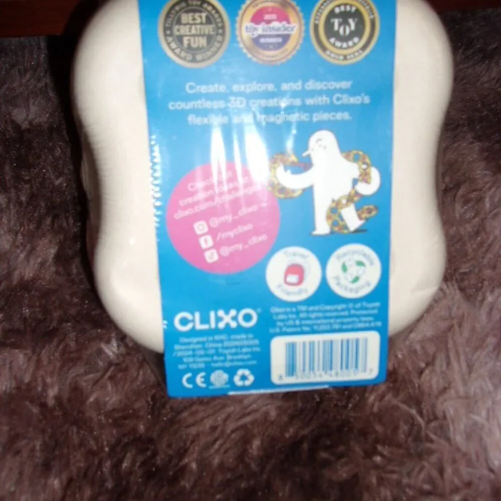Clixo Grab & Go - Pink/Yellow: Creative Educational Magnetic Set New